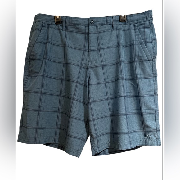 O'Neill Other - Men’s O’NEILL Blue Plaid Hybrid Board Shorts size 38